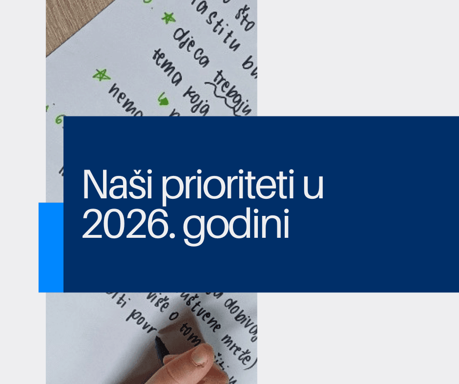 Prevencija nasilja, digitalna sigurnost, mentalno zdravlje, prevencija siromaštva te pravosuđe prilagođeno djeci u fokusu našeg rada u 2026.
